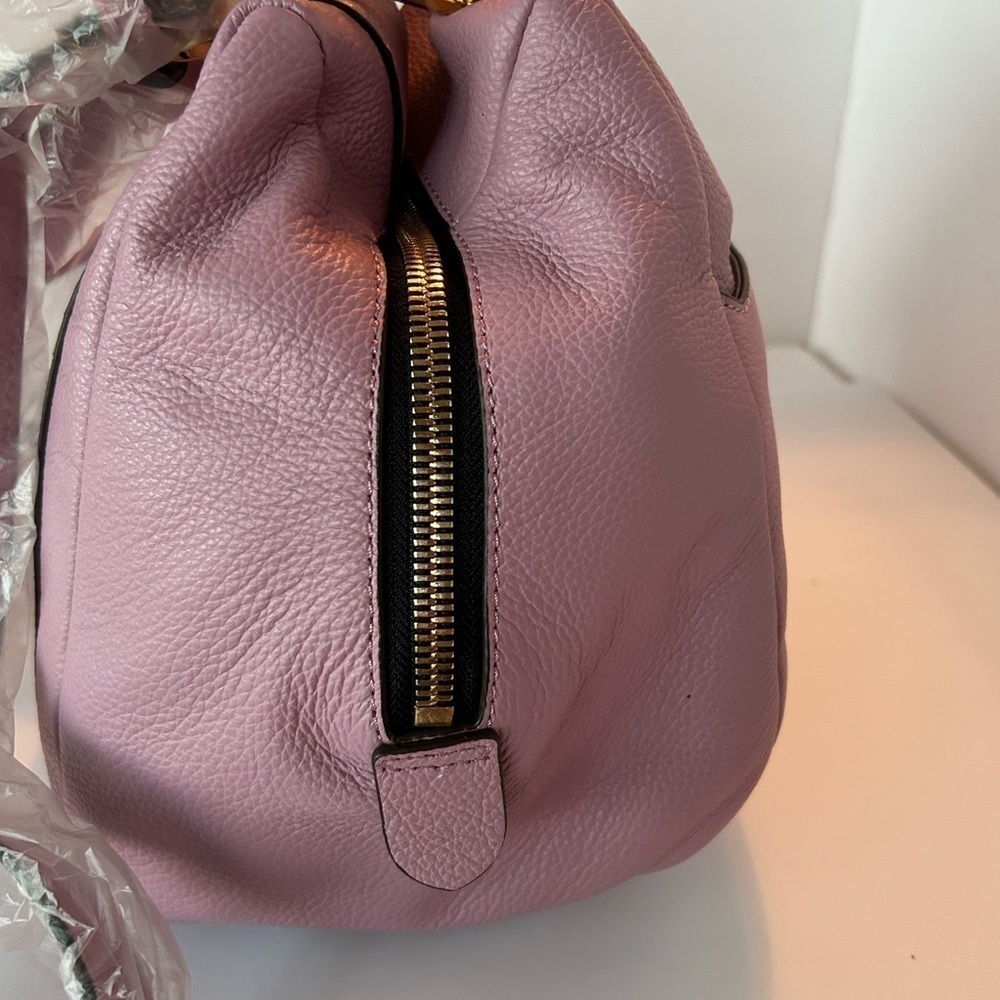 Oryanay NWT Lavender Pebble Leather Satchel - Picture 2 of 13